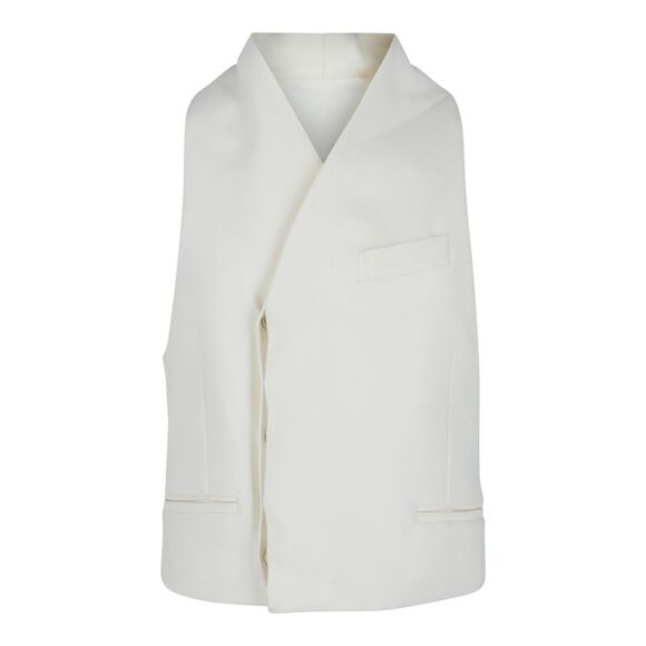 Ferragamo Surplice Vest White Mens